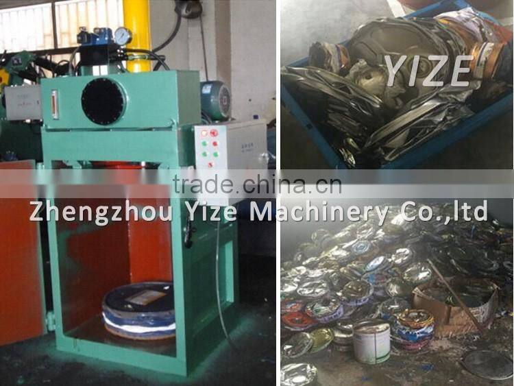Aluminum can press machine / cans bottom-cover separating machine / cans recycling machine