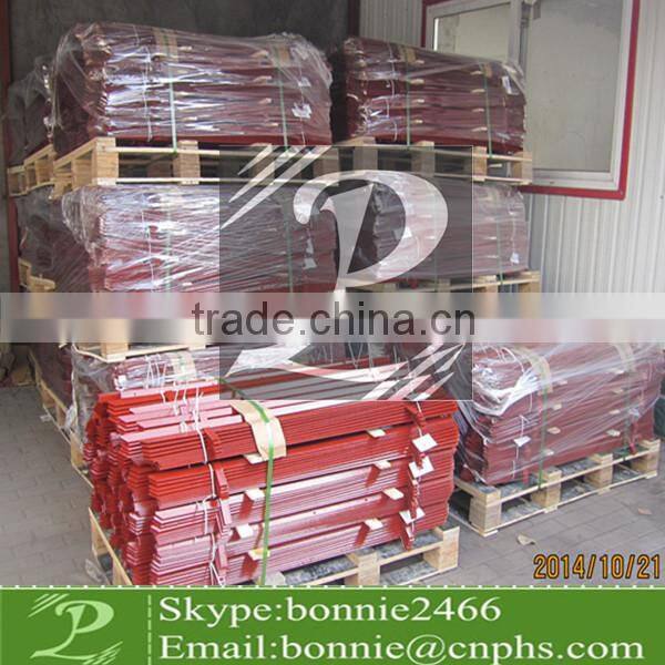 Powder coated fence European post(factory & trader)