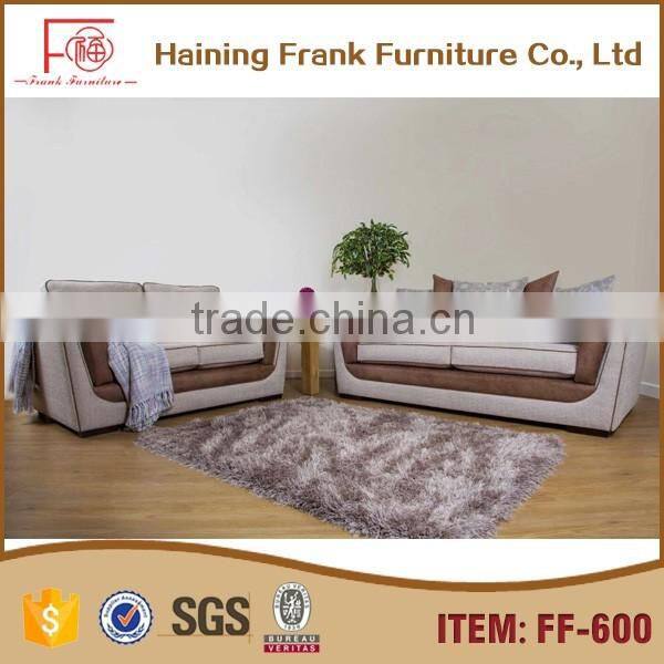 luxury hot sale furniture sofa fabric, classic wooden living room sofa set for house