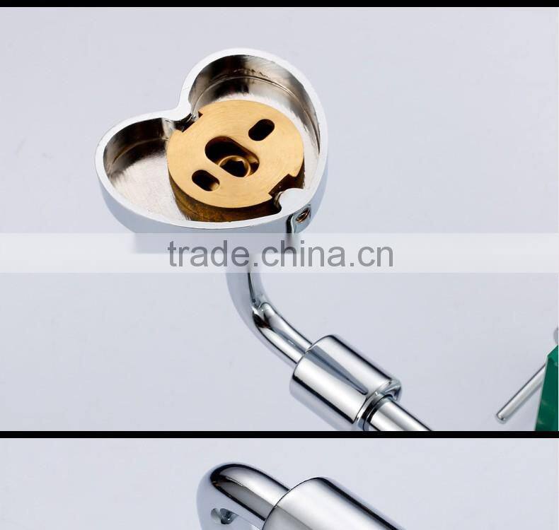 20702 bathroom accessory heart Double glass shelf hotel use modern kitchen