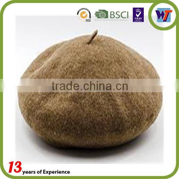 Custom various colors fashion women wool beret hats wholesale
