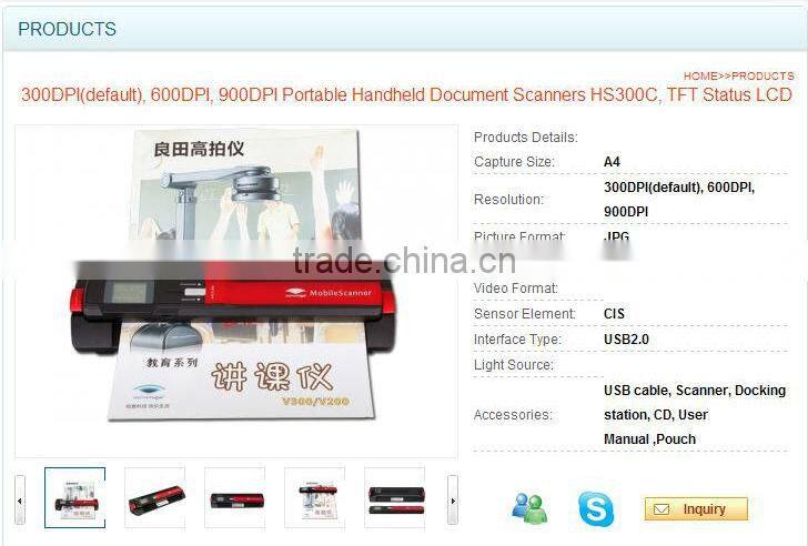 New 2013 digital slide scanning snap on scanner with own backlight CIS Sensor type support 32GB SD card USB and batteries power