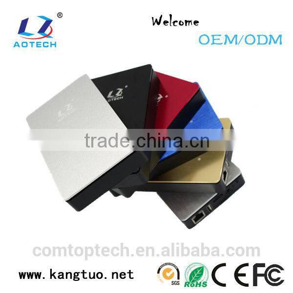 AOTECH Colorful 2.5 inch NAS/USB2.0/3.0/SATA hdd external enclosure 3tb