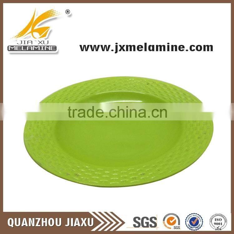 Export quality products deep green dinner plate import china goods