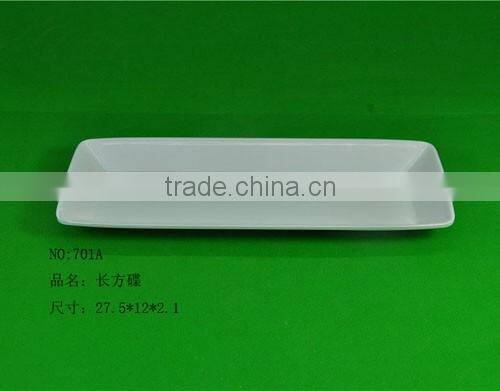 Rectangular Melamine Serving Tray White