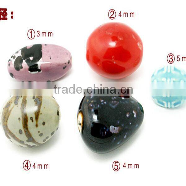 Professional high quality Bead porcelain , 24-34mm, hole size: 3--5 mm