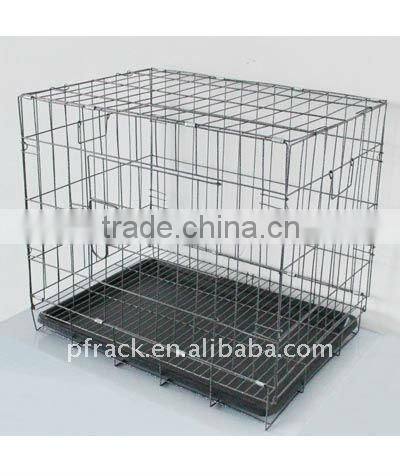 Metal standing pet display cage P-2201