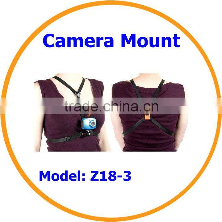 Z18-3 Skydiving Chest Camera Mount SportPod-3 for Digital Camera Black from dailyetech