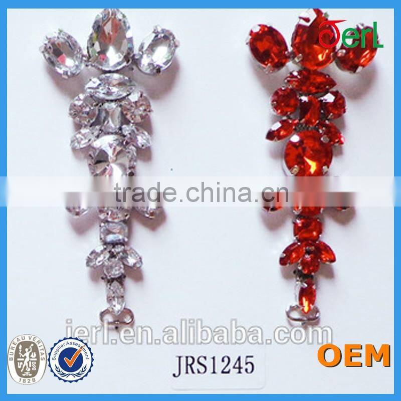 Glass sandal ornament decoration rhinestone flip flop accessories