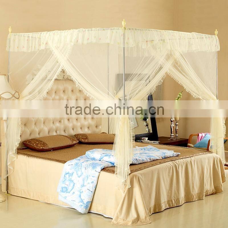 fashional high quality polyester king size double bed mosquito net