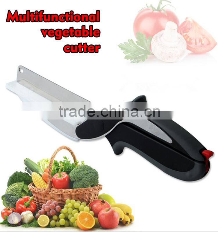 Clever new design unique creative smart vegetable fruit cutter 2 in 1