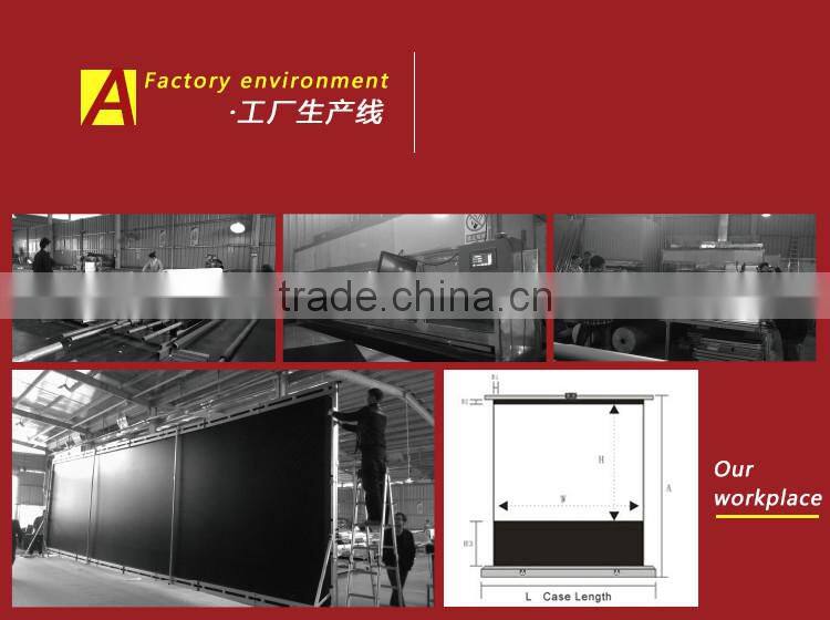 High quality artwork outdoor fastfold projection screen home theater style projector screen