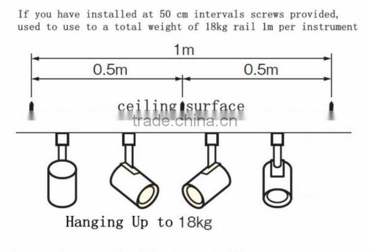 High quality track rail for track 4pins 3-phase with CE approved