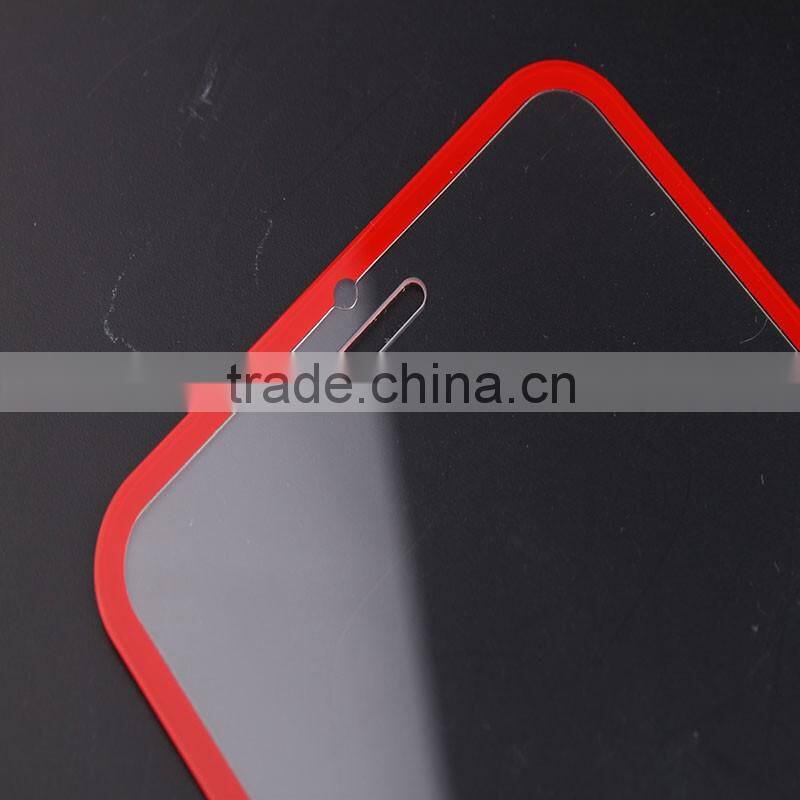 Mini Red Border 0.3mm Thickness Matte Tempered Glass Screen Protector for Iphone 6s