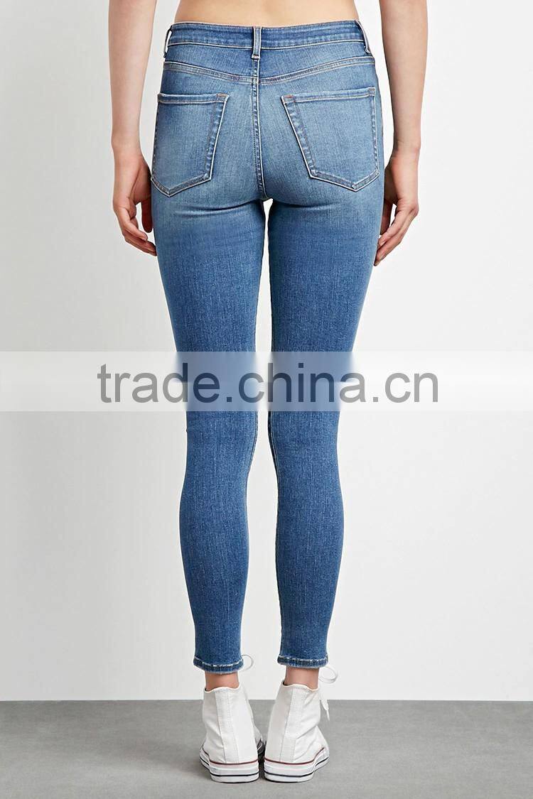 Sculpted High-Rise Biker Jeans Custom Skinny Jeans
