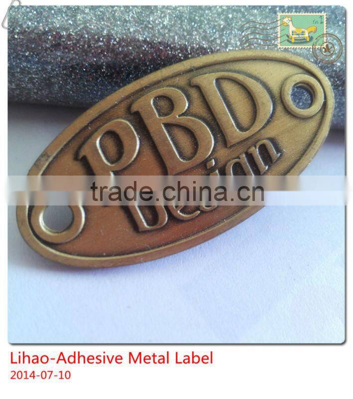 old brass label,antique brass logos, brass metal nameplate