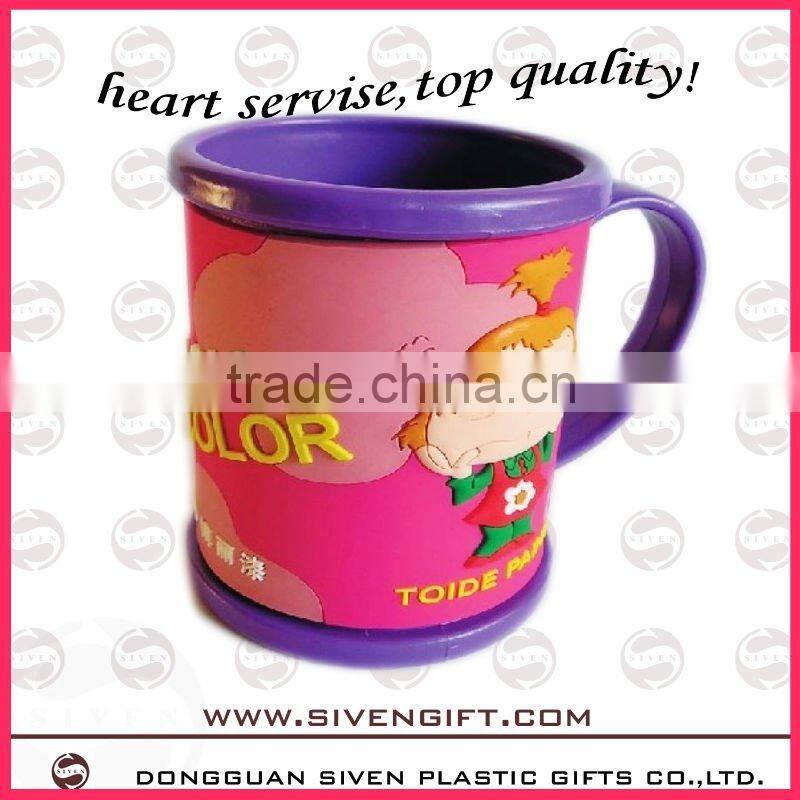 2014 customized pvc + ABS advertise cup for promotion use