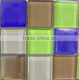 rainbow mosaic tile (crystal glass)