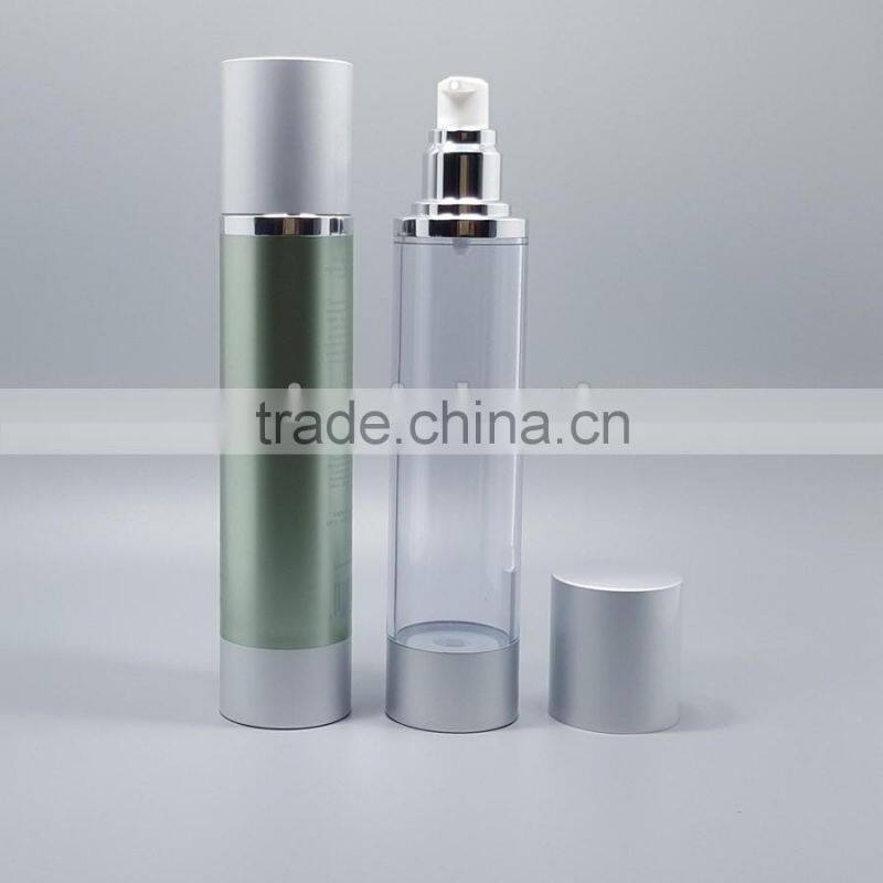 screen printing surface handling and cosmetic bottles skin care use plastic cosmetic airless pump bottles