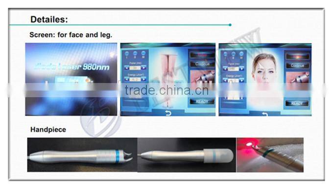 Big touch screen 980nm wavelength laser machine