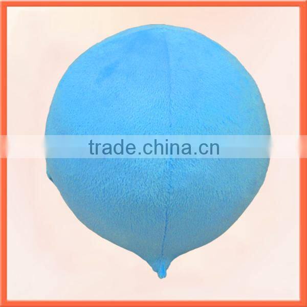 OEM small cute blue round plush fish toy