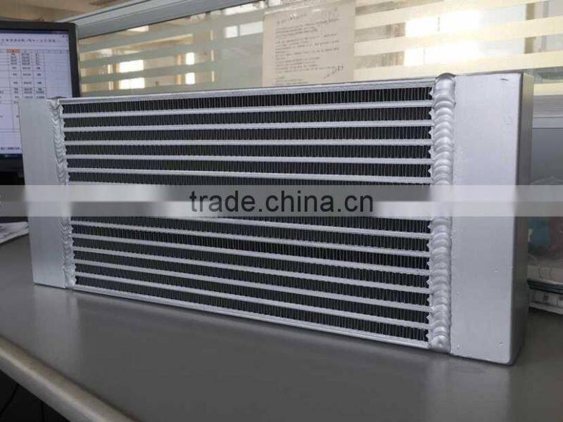 Racing sports car aluminum bar plate fin intercooler core, charge air cooler core, oil cooler core