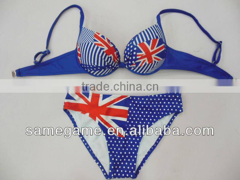 flag bandeau bikini