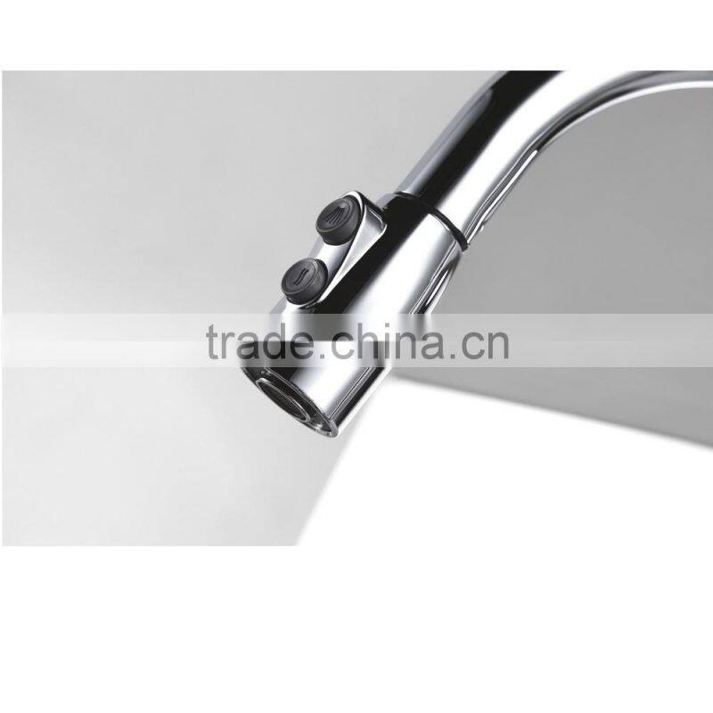 New Style Deck Mounted Retractable Pull Out Kitchen Sink Mixer Faucet