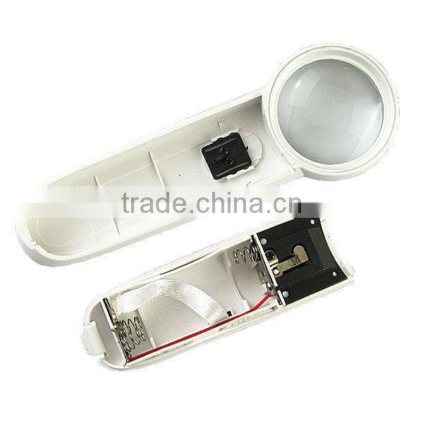 Hand-Hold LED Light Source Exclamation Mark Type 15x Magnifier Glass Magnifier
