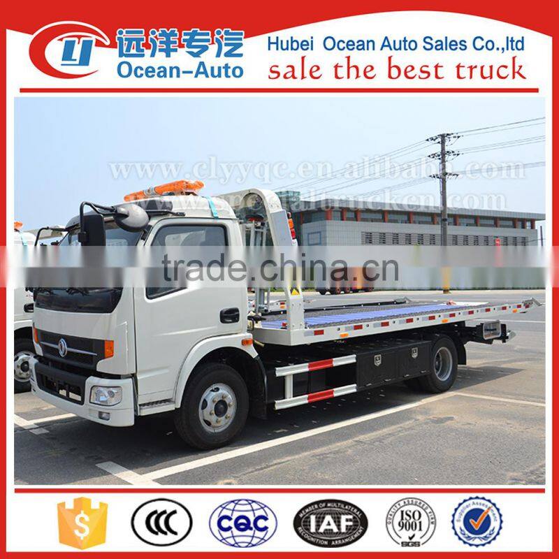 Dongfeng new RHD 4Ton flatbed tow truck for sale