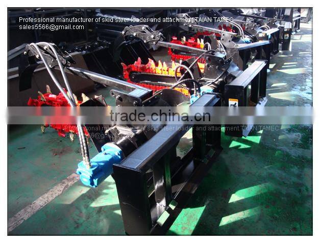 skid steer loader attachment disk type trencher