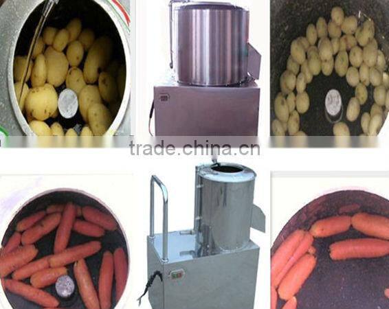Brush Style Carrot Washing Peeling Machine/ washer and peeler for potato/ cassava of high effective and good quality