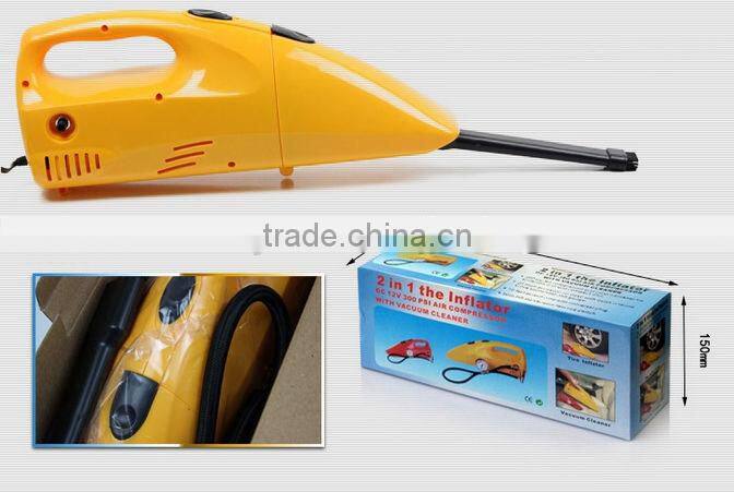 2 in 1 Auto Vacuum Cleaner With Air Compressor