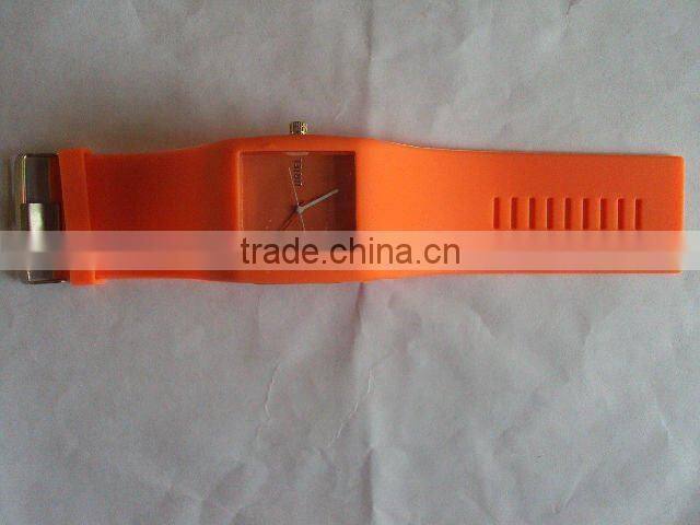 Customized logo silicone unisex wristwatch