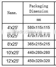 25FT economical flexible aluminum air ventilation duct with black inner lining for hydroponic indoor gardening greenhouse