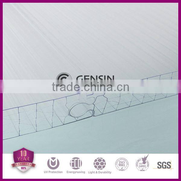 40mm thick polycarbonate translucent building elements for wall decoration