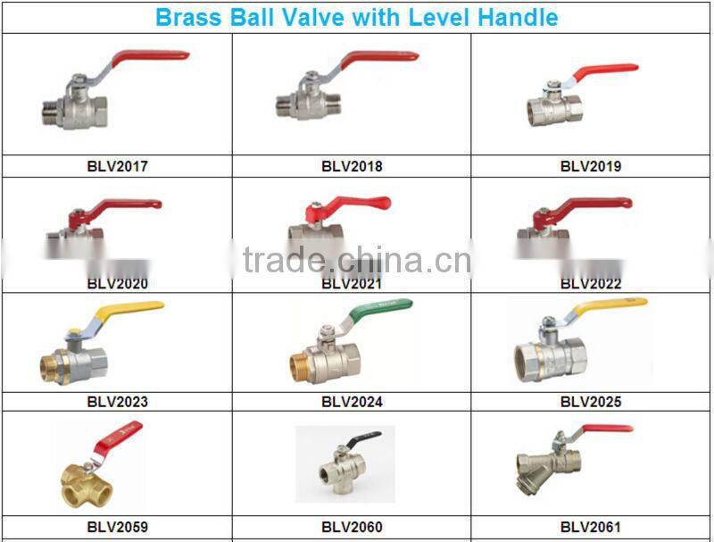 T type female forged full bore brass ball valve CW617N