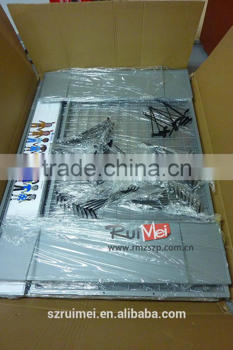 metal wire grid slipper display rack for shop