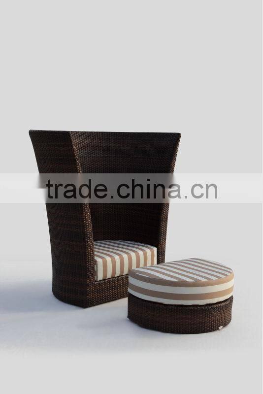 Comfortable used patio furniture garden line High back chair