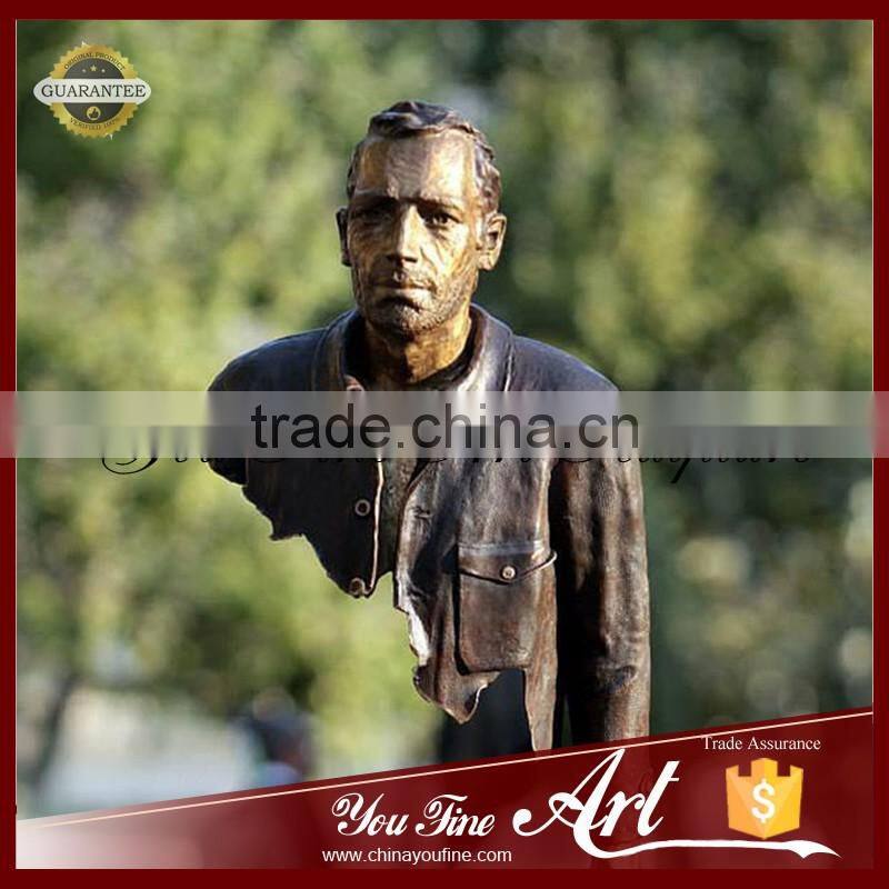 Modern Abstract Male Metal Art Bronze Statue