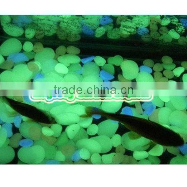 aquarium decorative color stone / glow in the dark pebble stone