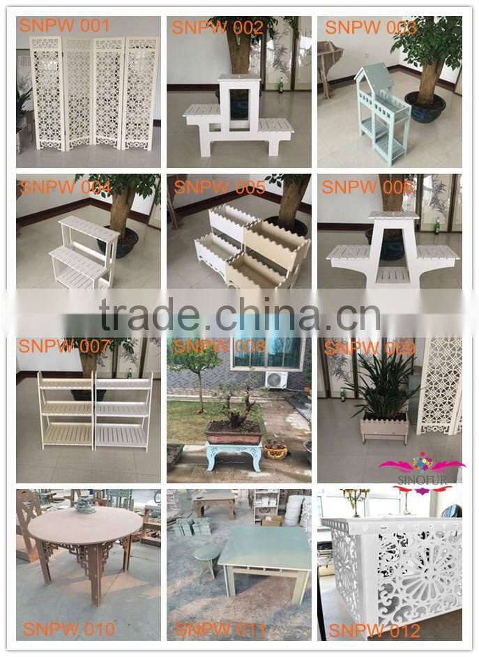 waterproof outdoor wood flower stand