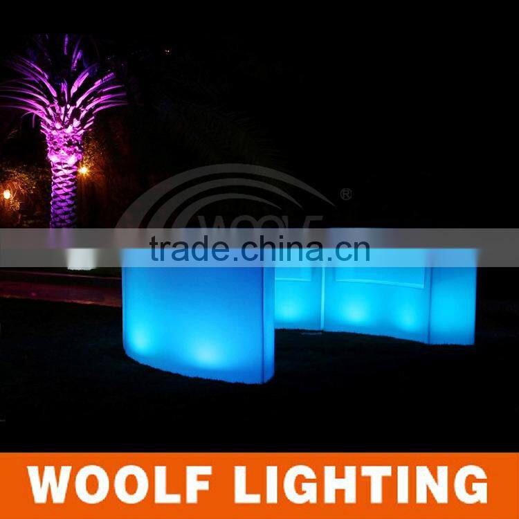 home illuminated led bar counter design
