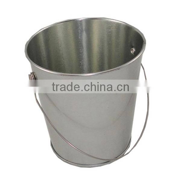 round tin buckets pails decorative