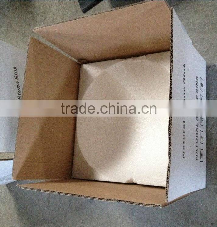 Coral red marble wash basin