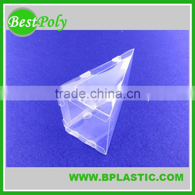 Customize triangle plastic folding box