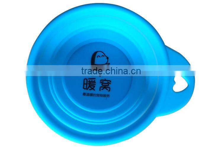 Pet's gift Pure silicone dog bowl