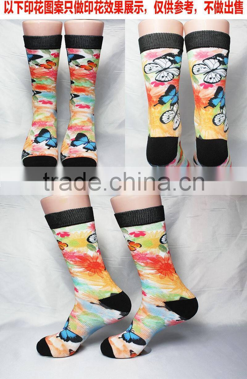 3D sublimation printing sock/adult 3d slipper socks