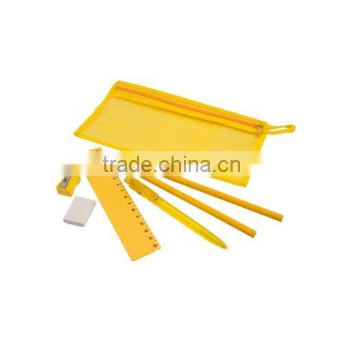 Cheap plastic pencil case with pencil set