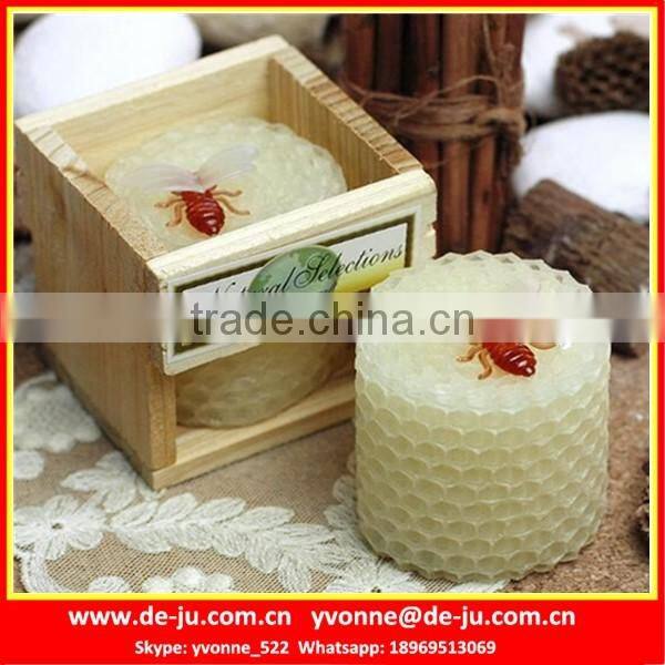 Round Pillar Honeycomb Beehive Shaped Household Aroma Candle